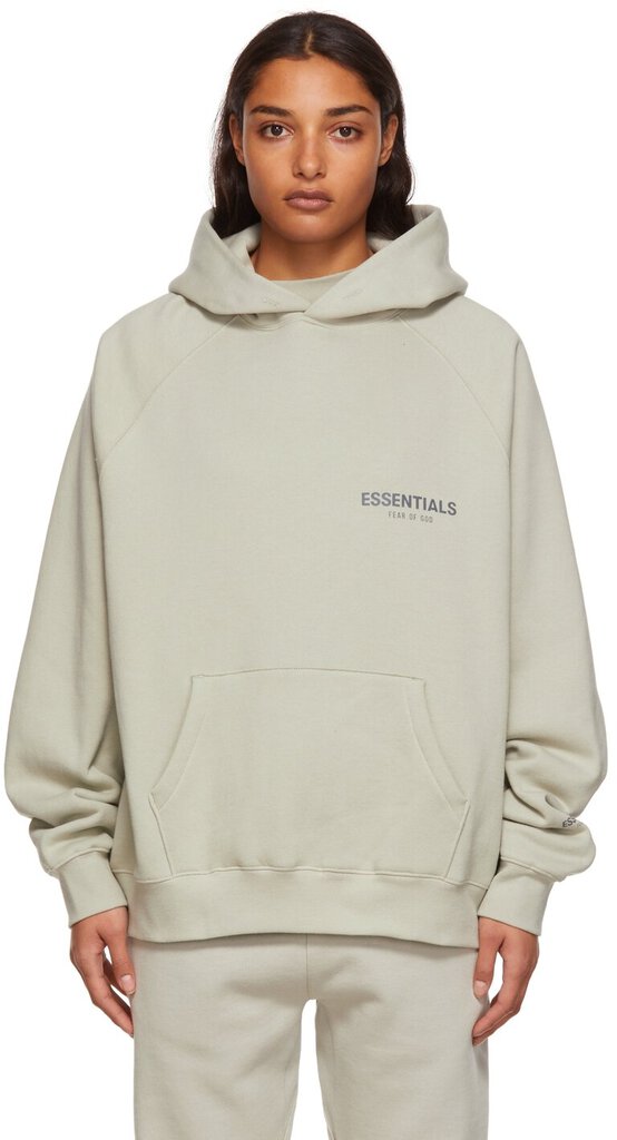 Fear of God Essentials Pullover Hoodie SSENSE Exclusive Green