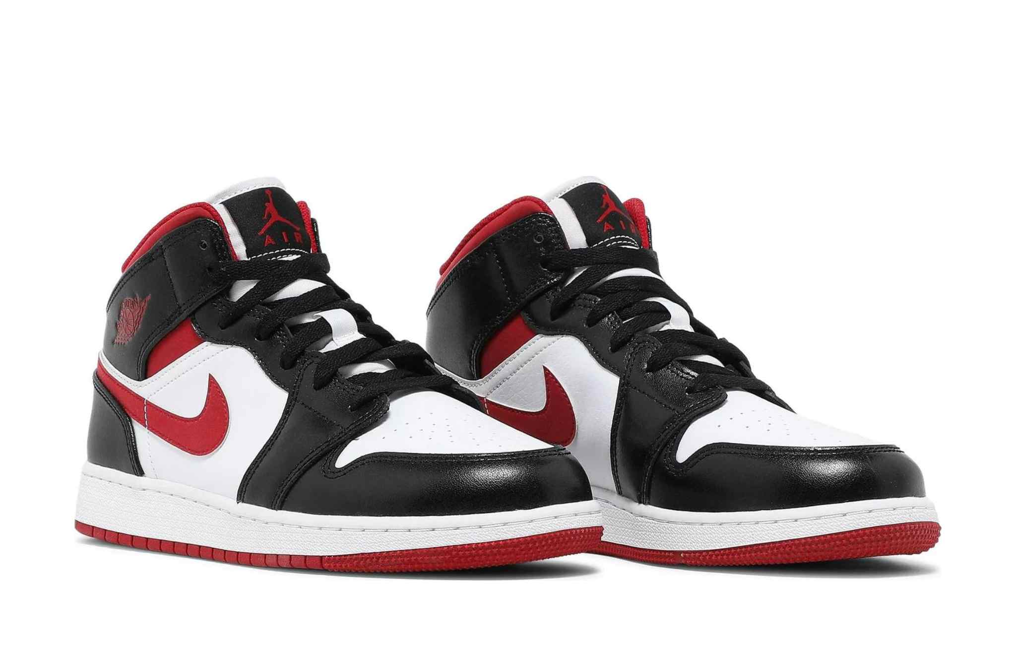 Nike Air Jordan 1 Mid GS 'Black Gym Red'