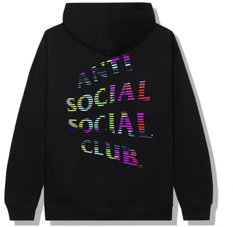 Anti Social Social Club Fuzzy Connection Black Hoodie - HypeMarket
