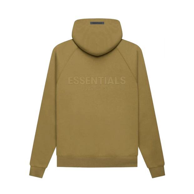 Fear of God Essentials Pullover Hoodie Amber FW21 - HYPEMARKET