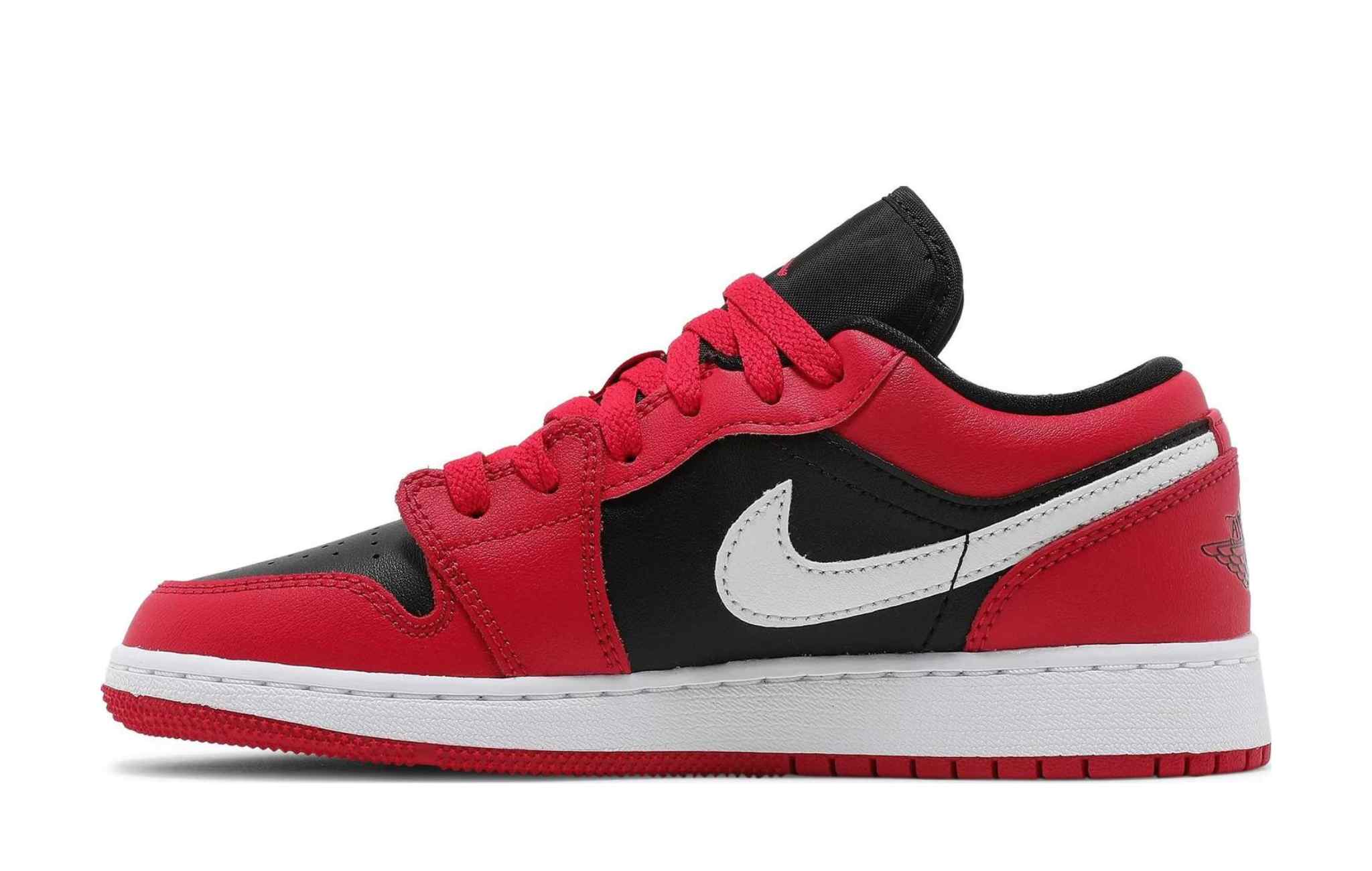 Nike Air Jordan 1 Low GS 'Black Very Berry' - HYPEMARKET