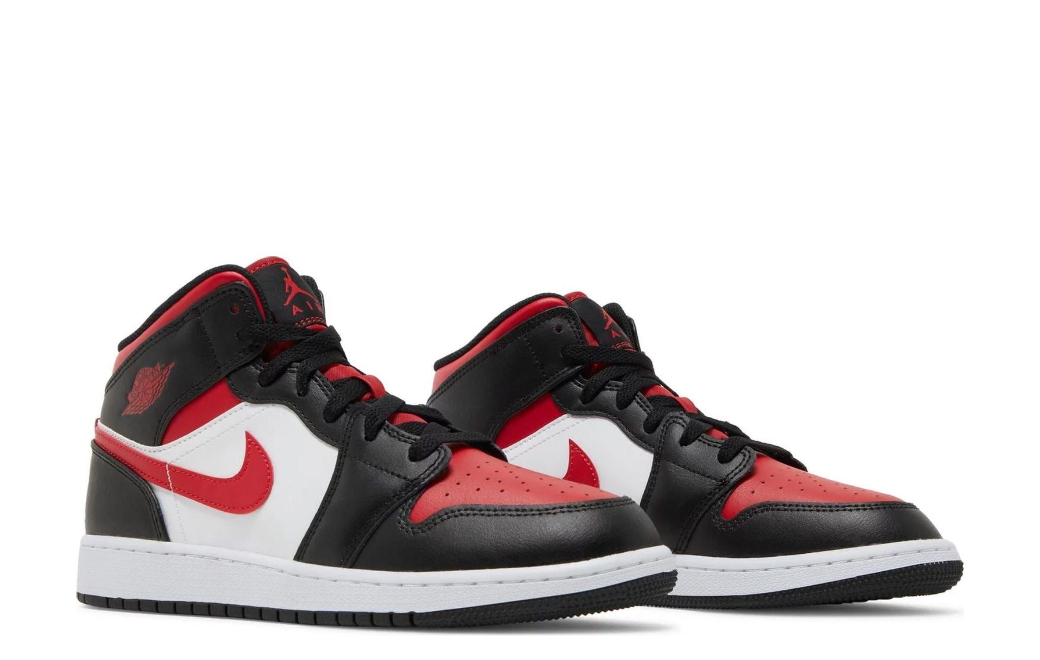 Nike Air Jordan 1 Mid GS 'Bred Toe' - HYPEMARKET